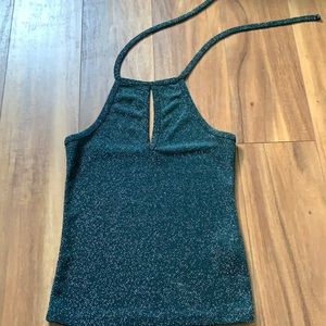 Top shop emerald halter top